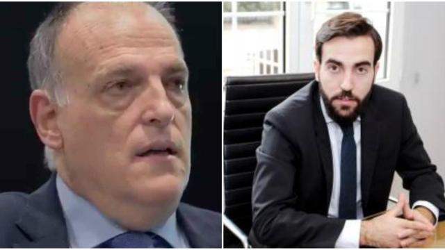 Javier Tebas y su hijo Javier Tebas Llanas