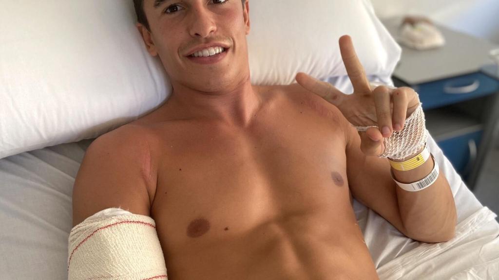 Marc Márquez en el hospital