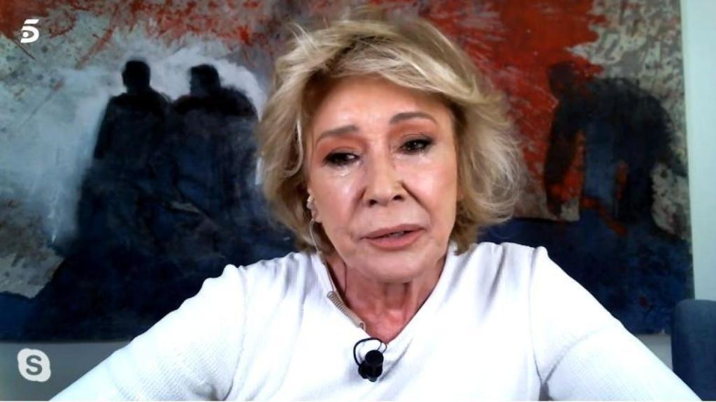 Mila Ximénez, en su videollamada a 'La última cena'.