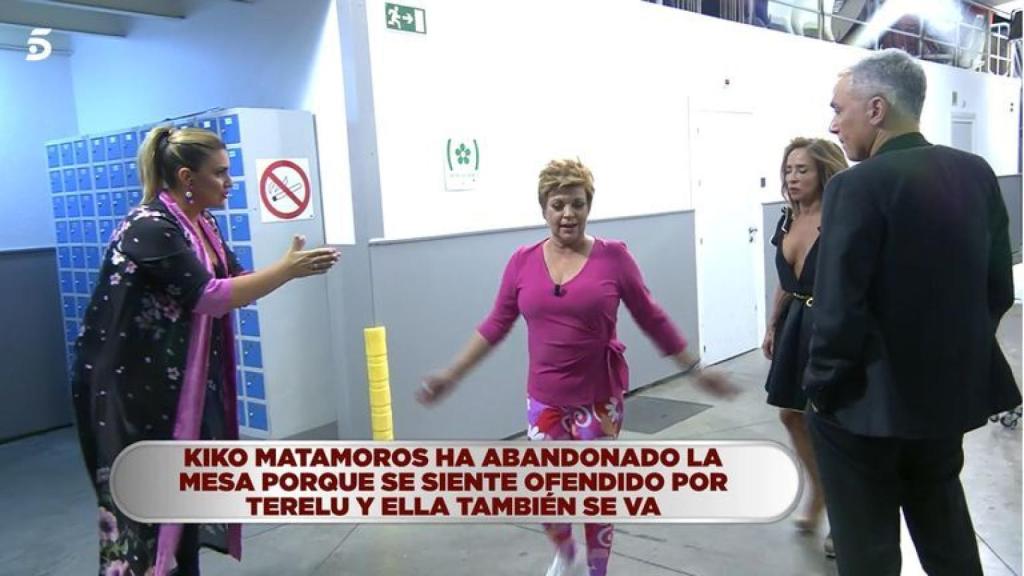 Terelu abandonó el programa.