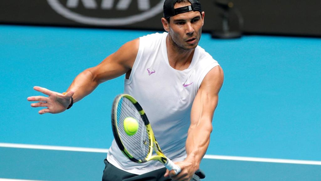 Rafa Nadal durante el Open de Australia, en enero de 2020