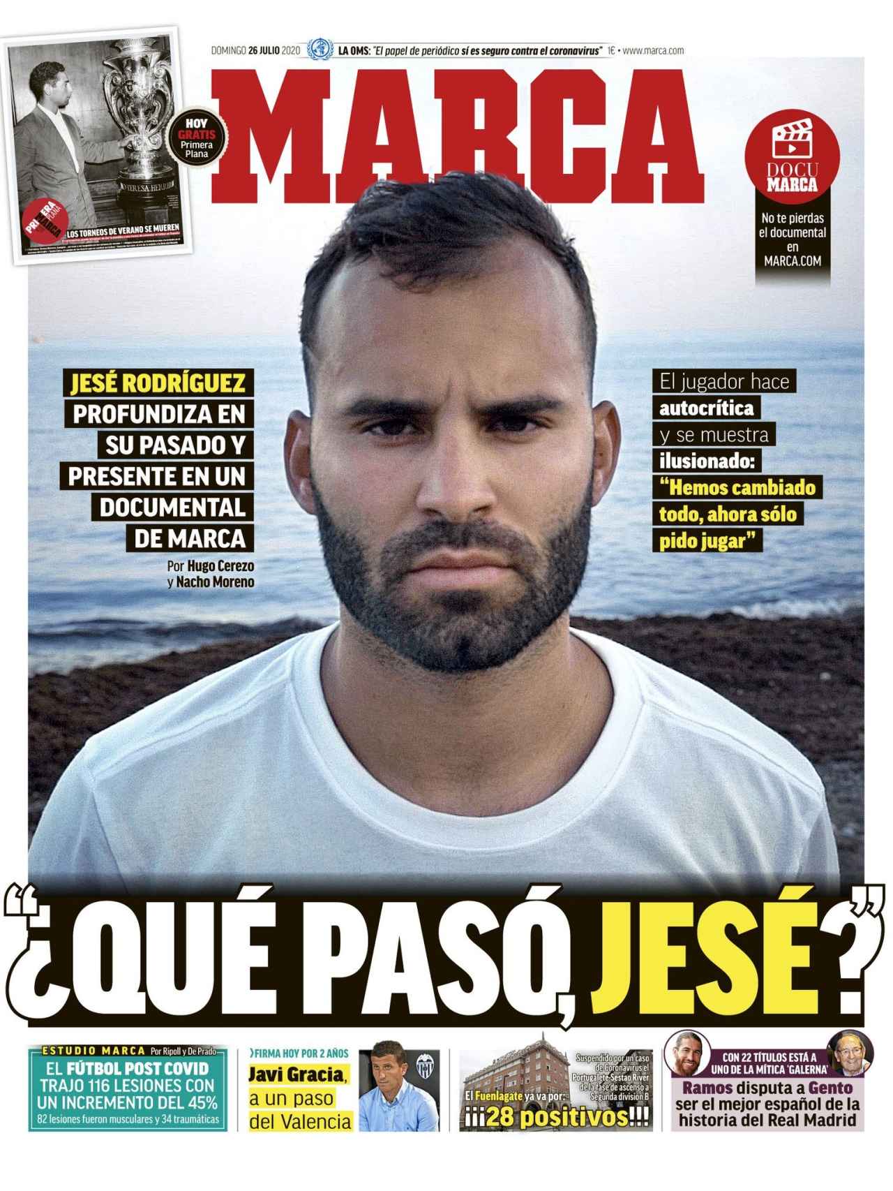 La portada del diario MARCA (26/07/2020)