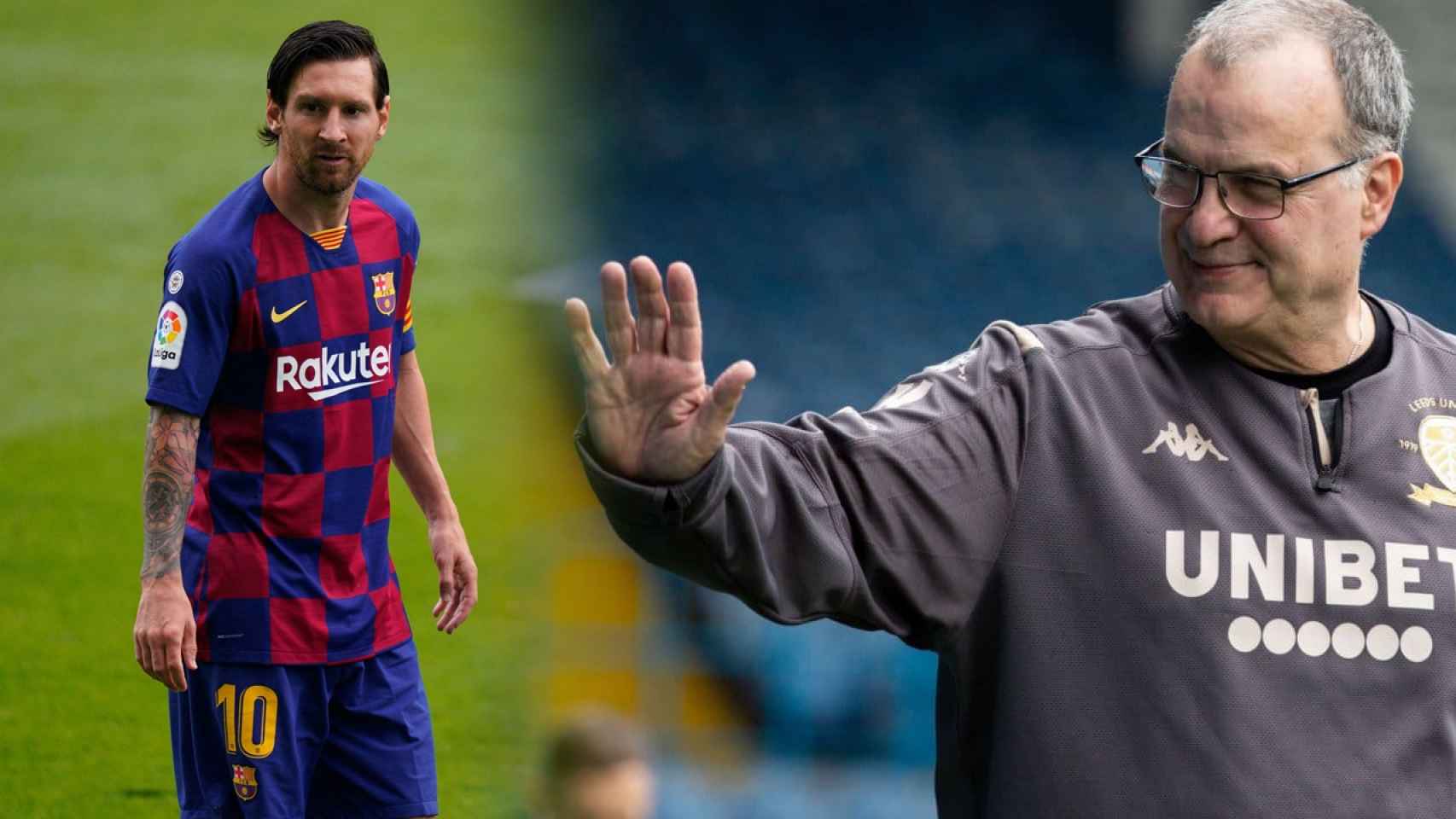 Leo Messi y Marcelo Bielsa