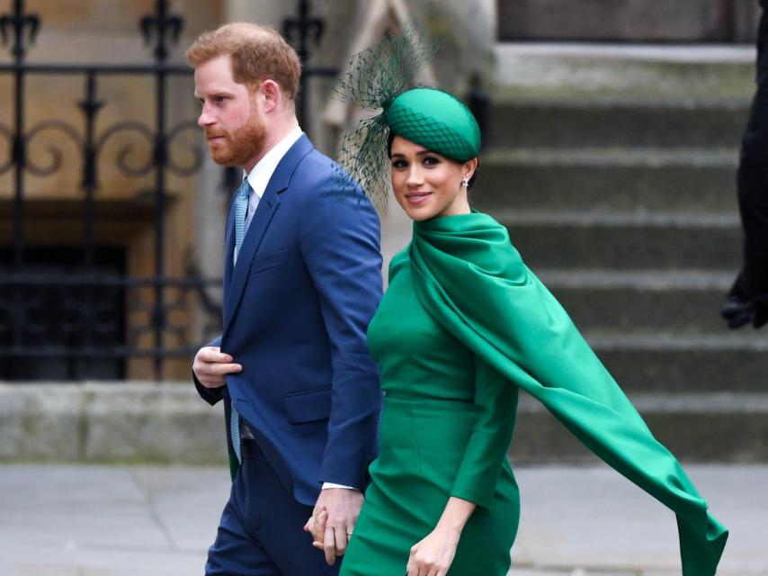 Los duques de Sussex durante el día de la Commonwealth en marzo de 2020.