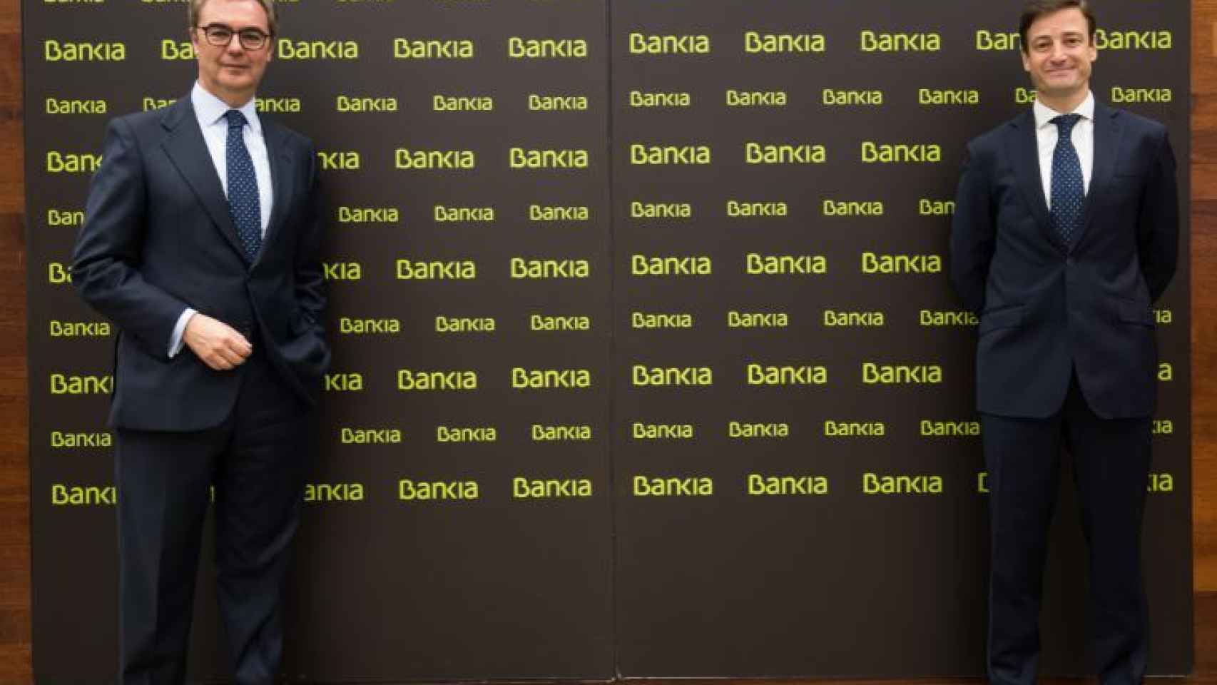 José Sevilla, CEO de Bankia, y Leopoldo Alvear, director financiero de la entidad.