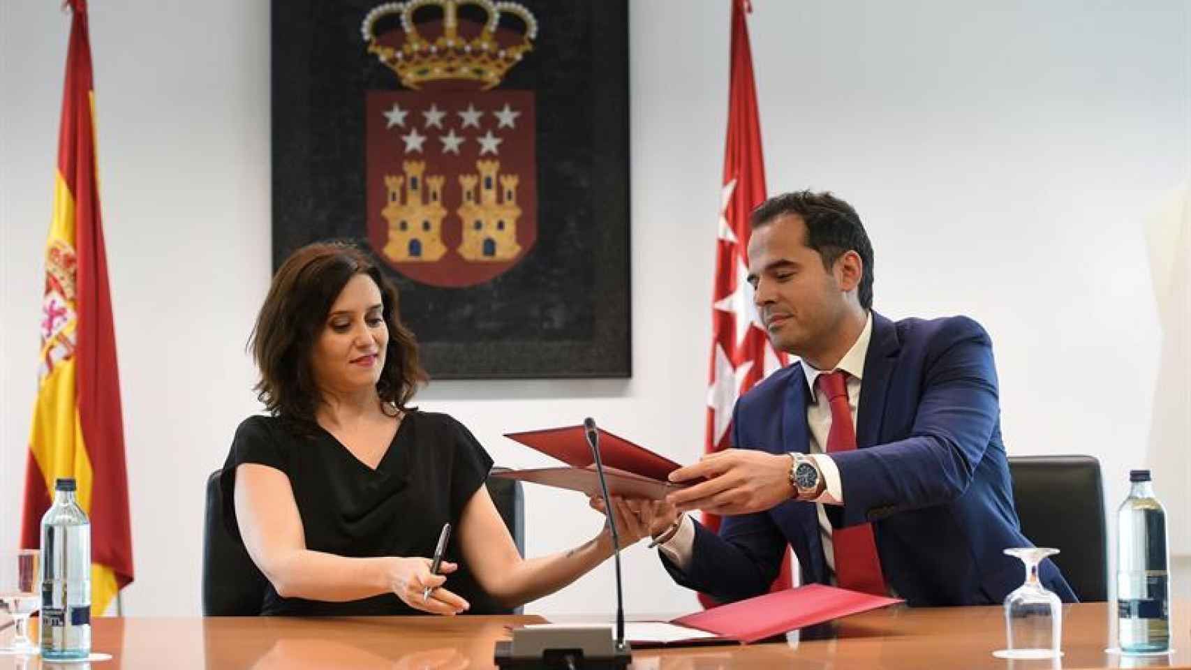 Isabel Díaz Ayuso e Ignacio Aguado, Presidenta y Vicepresidente de la Comunidad de Madrid