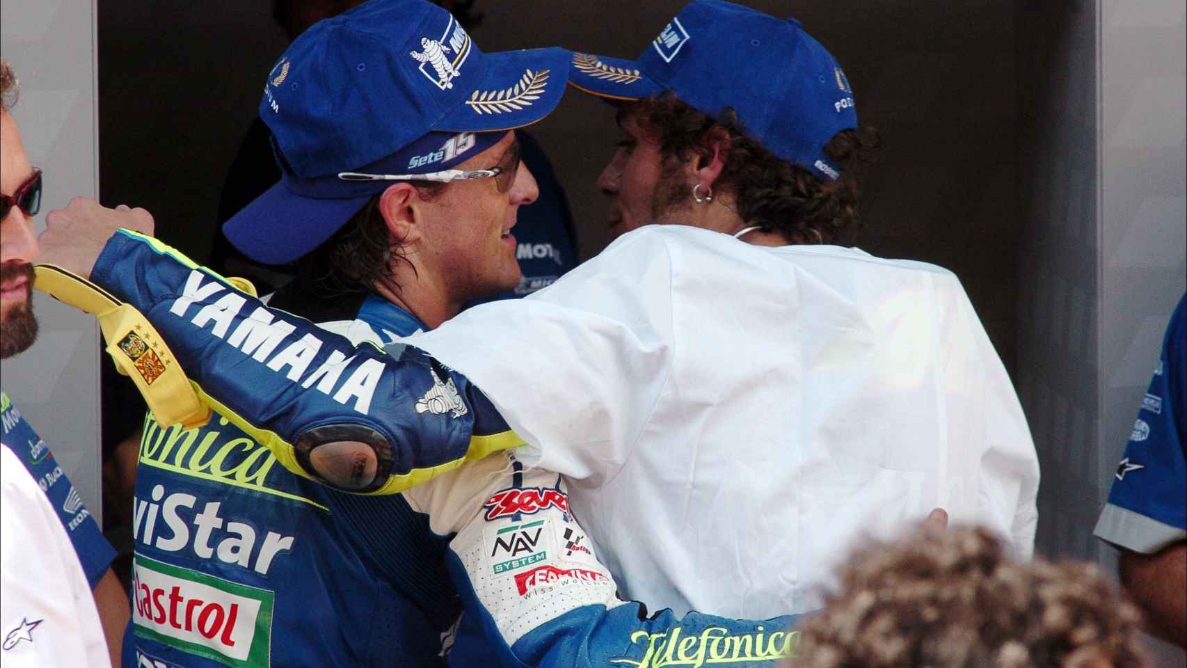 Sete Gibernau y Valentino Rossi