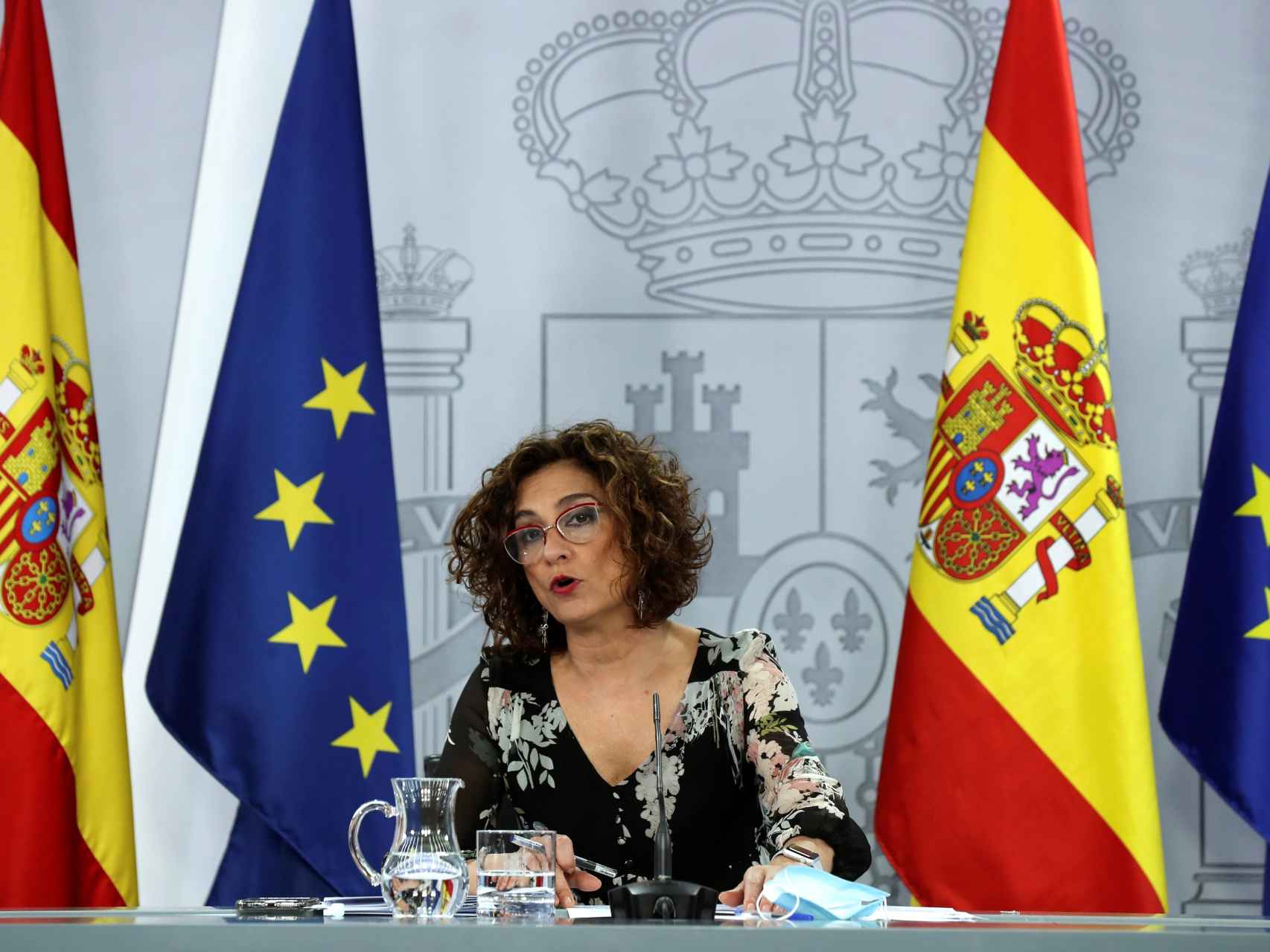 La ministra portavoz y de Hacienda, María Jesús Montero, este martes.