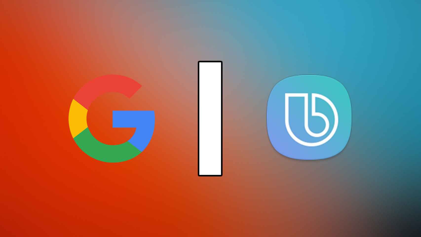 Logos de Google y Bixby.