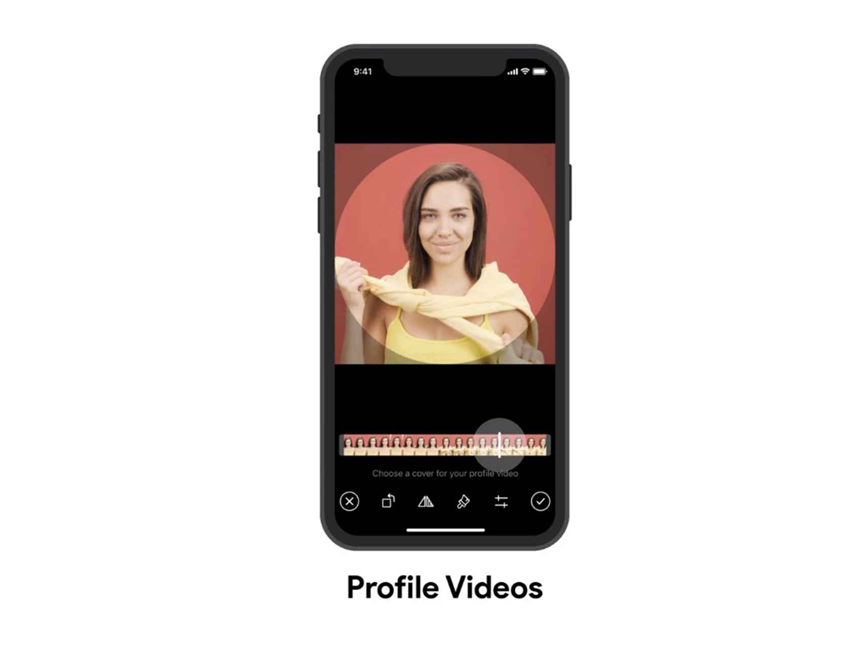 Vídeos de perfil de Telegram.