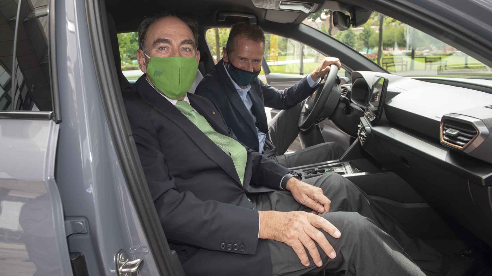 Dr. Herbert Diess, CEO del Grupo Volkswagen y presidente del Consejo de Administración de SEAT, e Ignacio Galán, presidente de Iberdrola durante el encuentro .