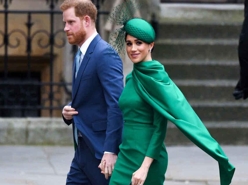 Harry y Meghan Markle, en su último acto antes de abandonar la monarquía británica.