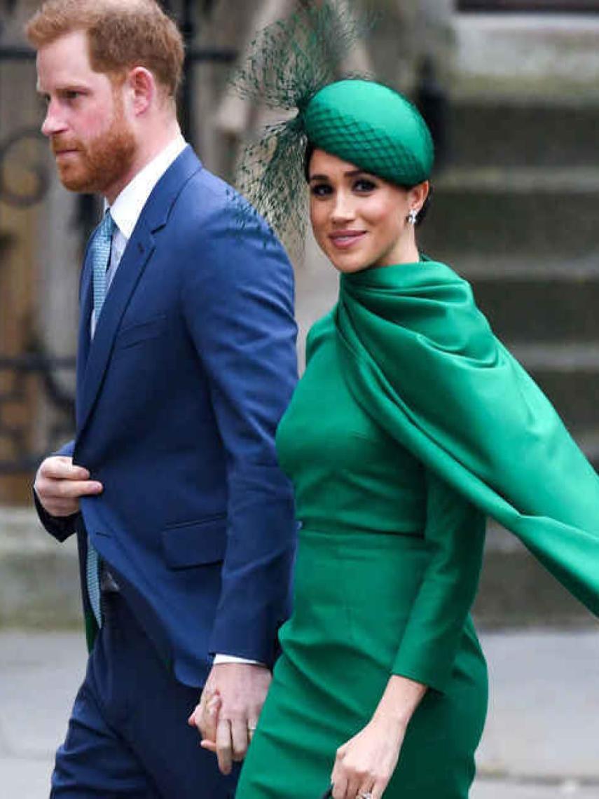 Harry y Meghan Markle, en su último acto antes de abandonar la monarquía británica.