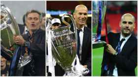 Mourinho, Zidane y Guardiola