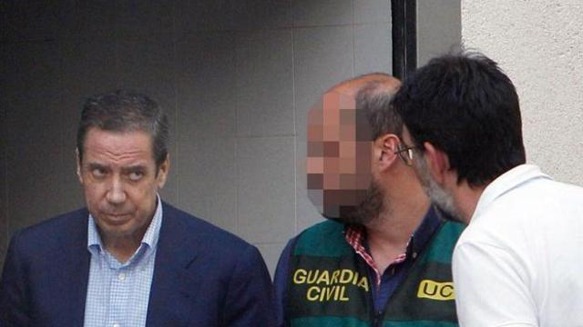 Zaplana, en uno de los registros en la investigación del 'caso Erial'.