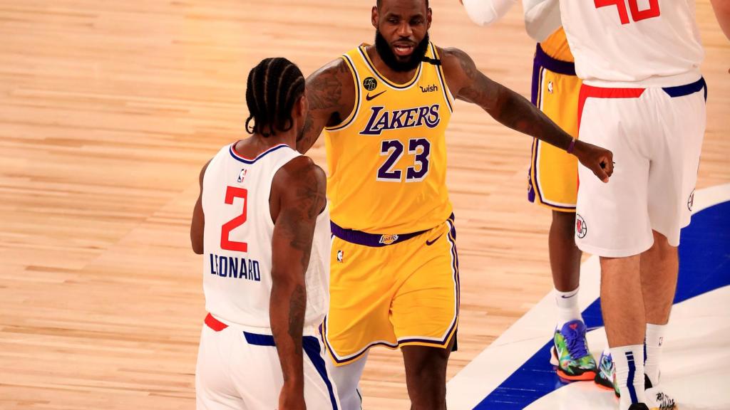 LeBron James y Kawhi Leonard