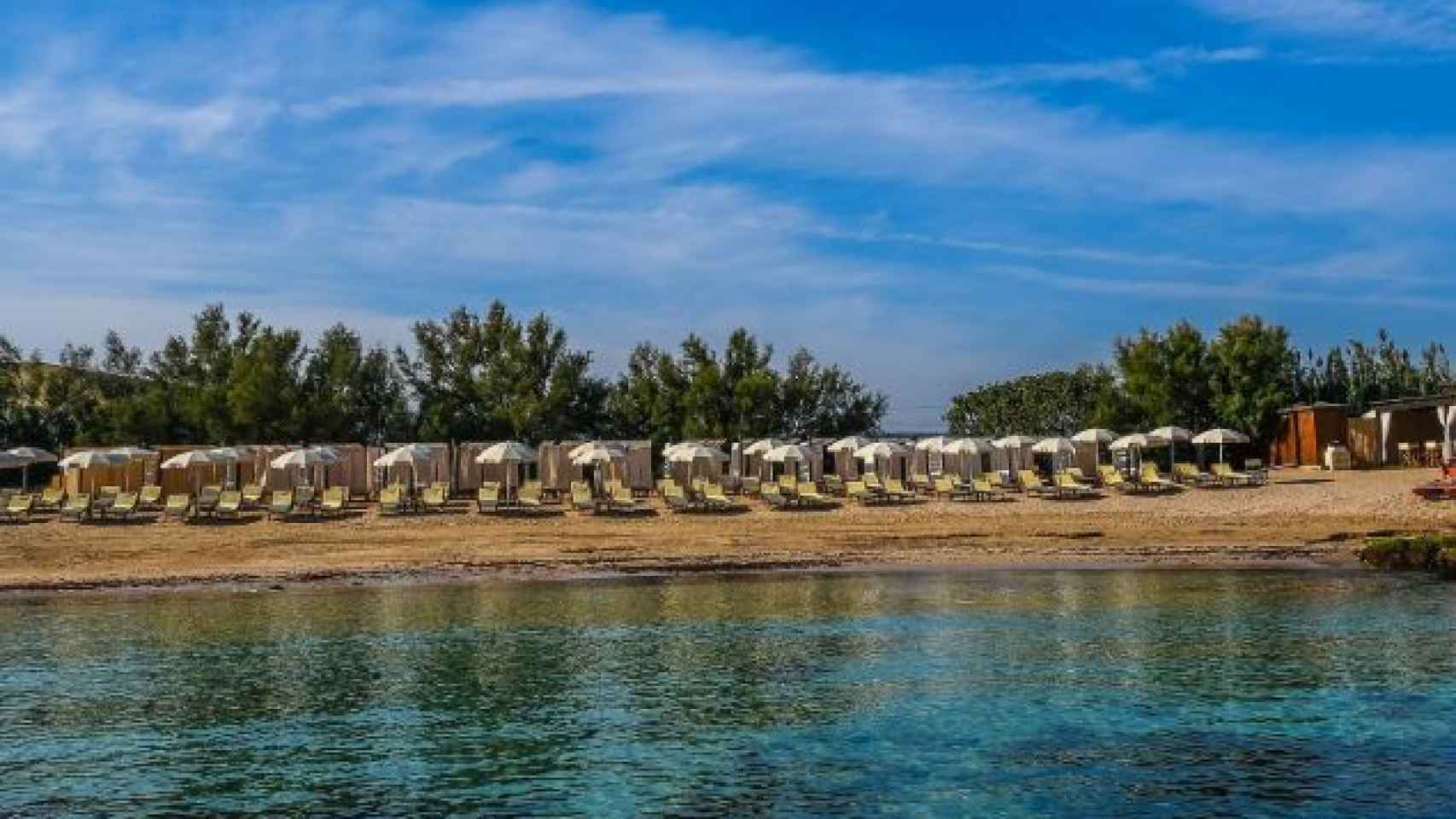 La Fonte, una de las playas privadas del hotel.