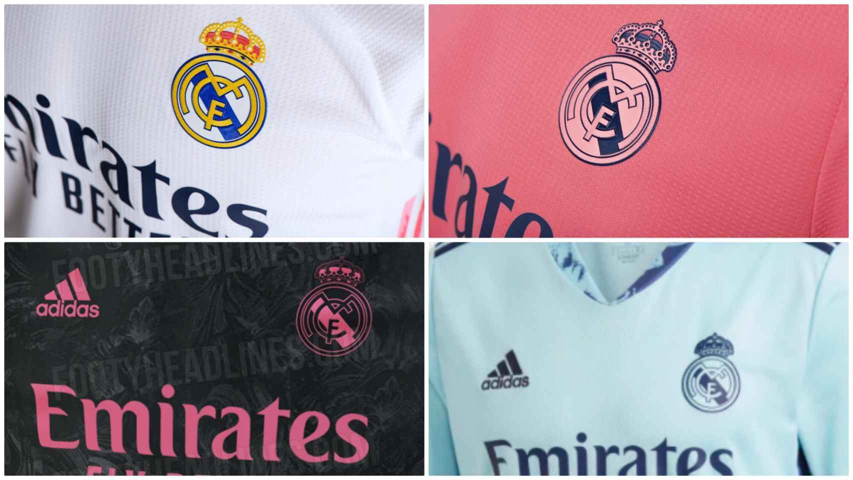 El Real Madrid presenta sus nuevas camisetas para la temporada 2020/21, con  protagonismo del color rosa