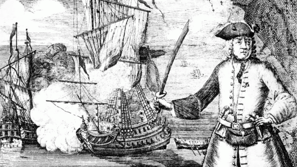 Una ilustración del siglo XVIII del pirata Henry Every.