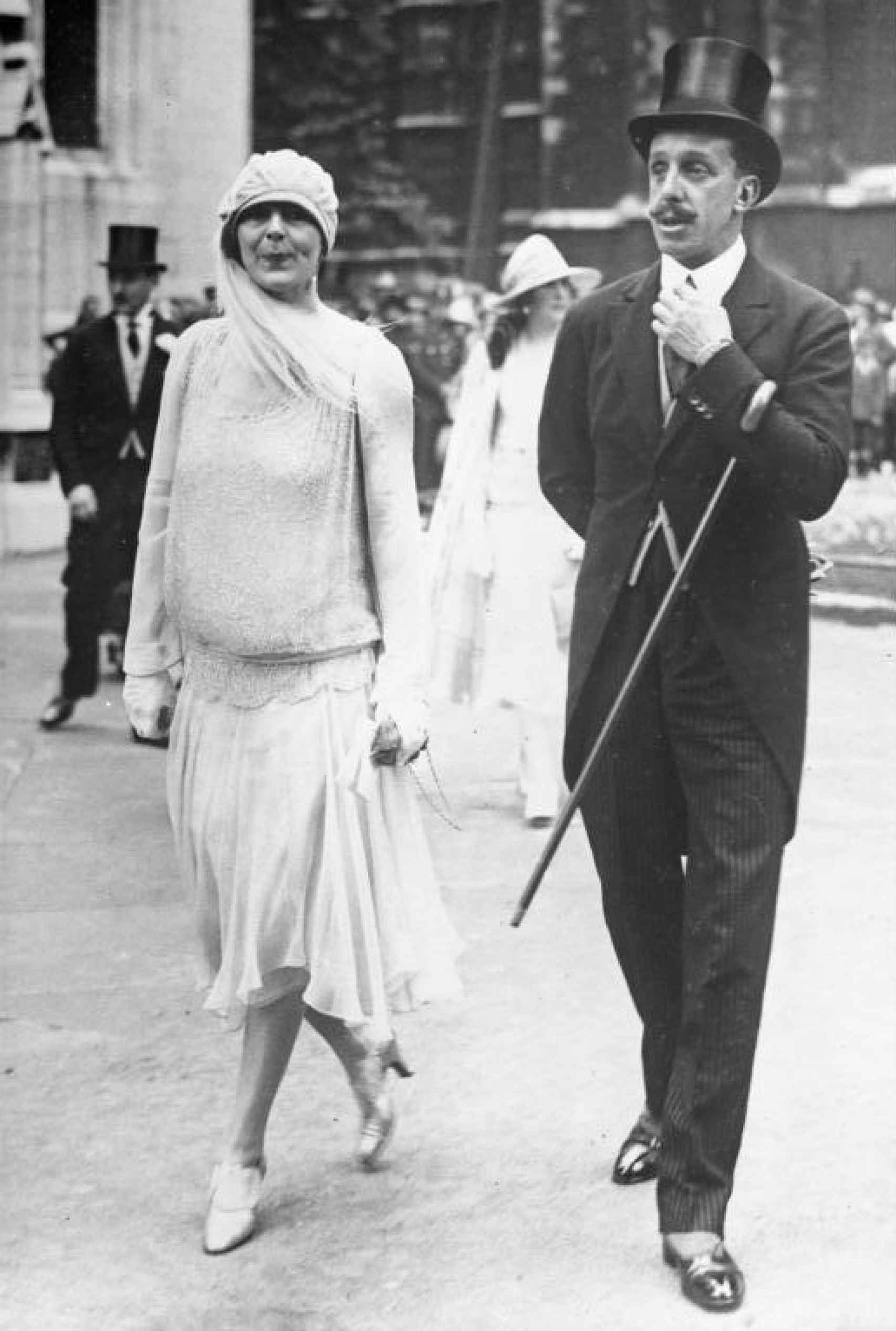 Alfonso XIII en Londres (1932).