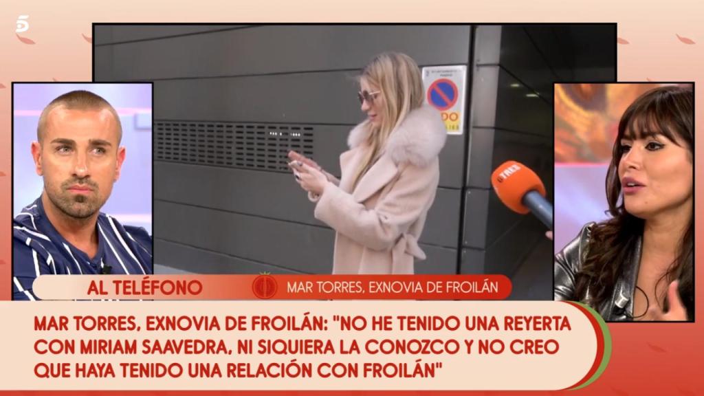 Miriam Saavedra manifestó su agradecimiento a Mar Torres.