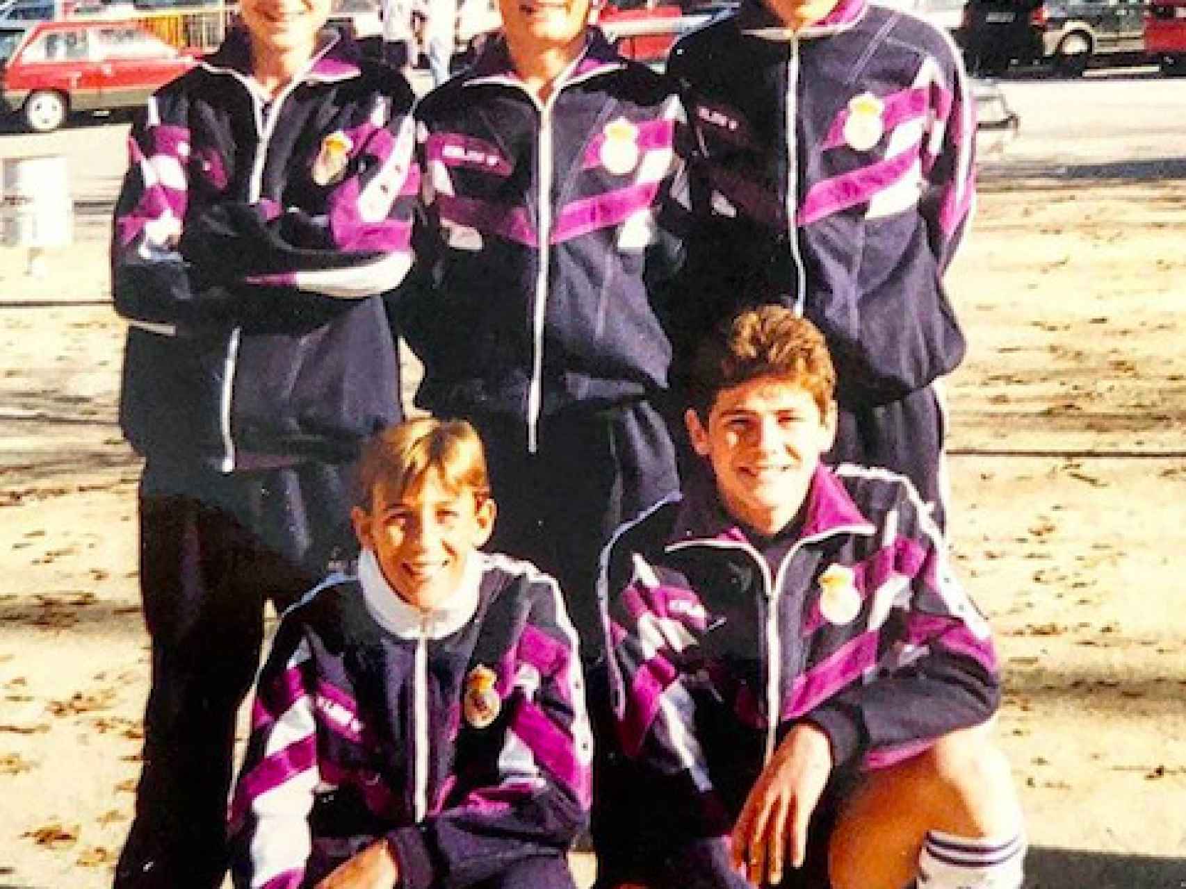 Casillas, durante su etapa infantil en el Real Madrid