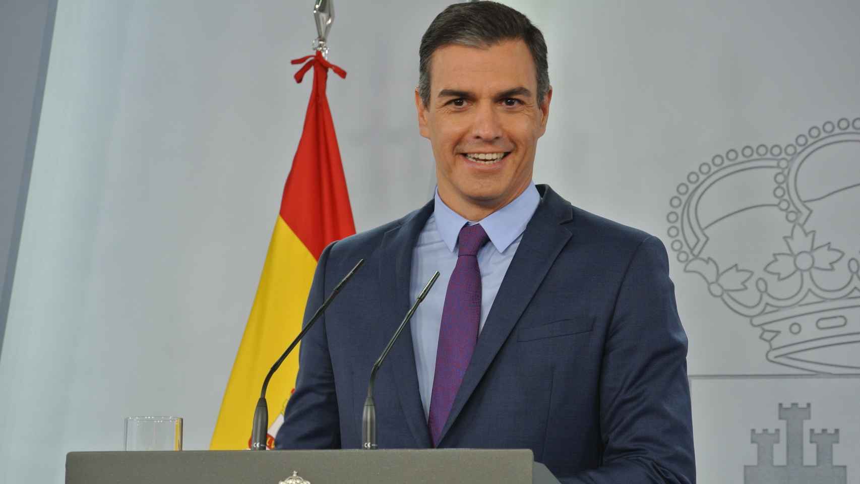 Pedro Sánchez, presidente del Gobierno, comparece ante la prensa para hacer balance del curso político..