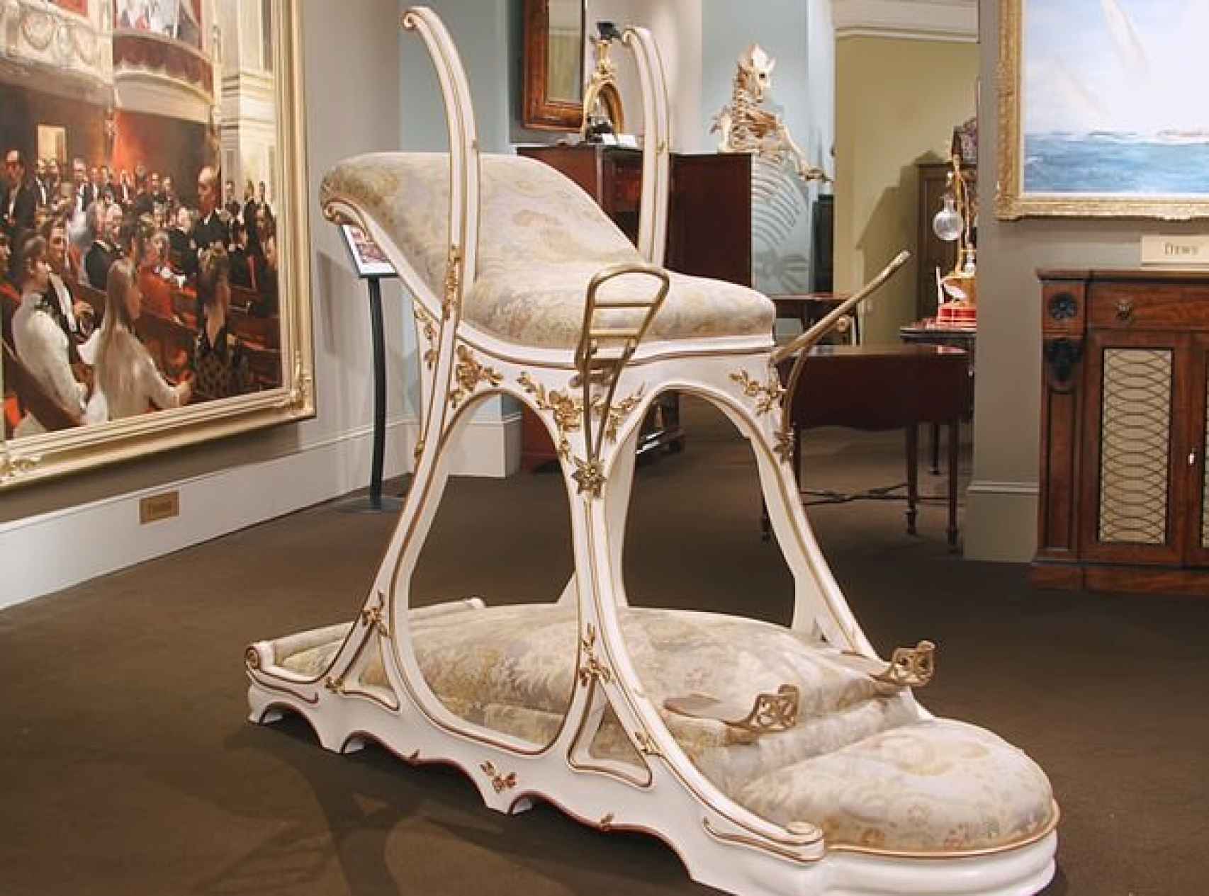 La silla del amor del rey Eduardo VII.