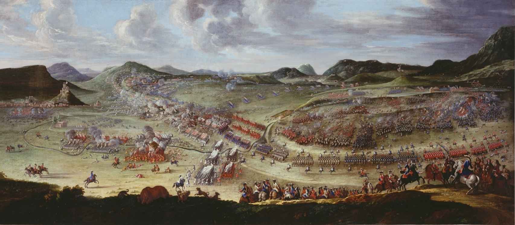 'La Batalla de Almansa', un lienzo de Buonaventura Ligli y Filippo Pallotta.