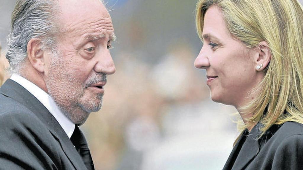 El rey Juan Carlos y la infanta Cristina en el año 2013.