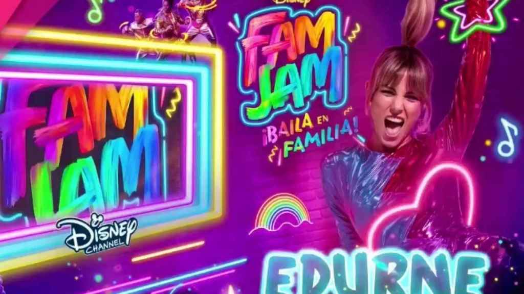 Edurne en la cabecera de  'Fam Jam ¡Baila en familia!.