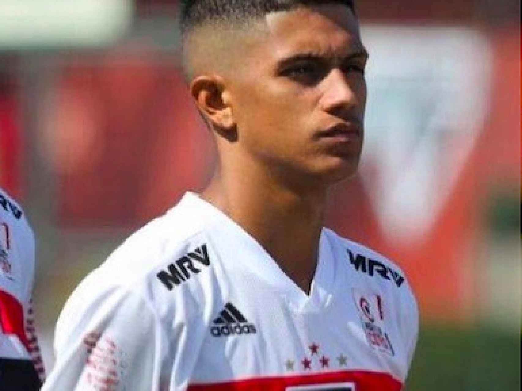 Gustavo Maia antes de un partido con el Sao Paulo
