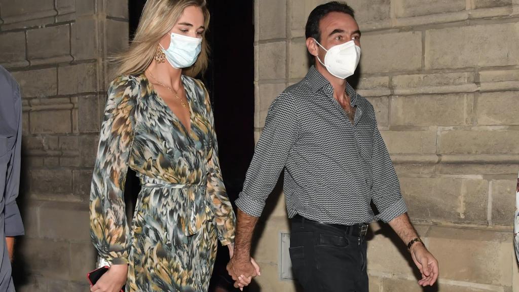 Ana Soria y Enrique Ponce en el Puerto de Santa María este pasado jueves.