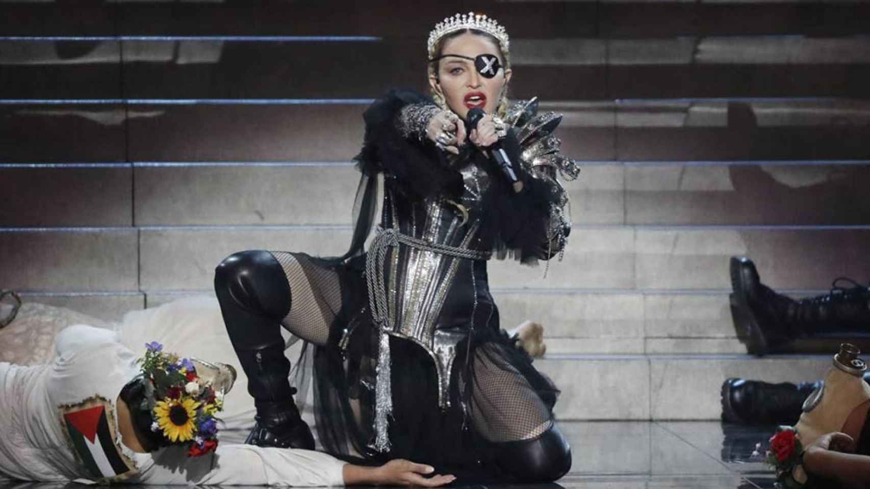La cantante estadounidense Madonna en el Festival de Eurovisión 2019