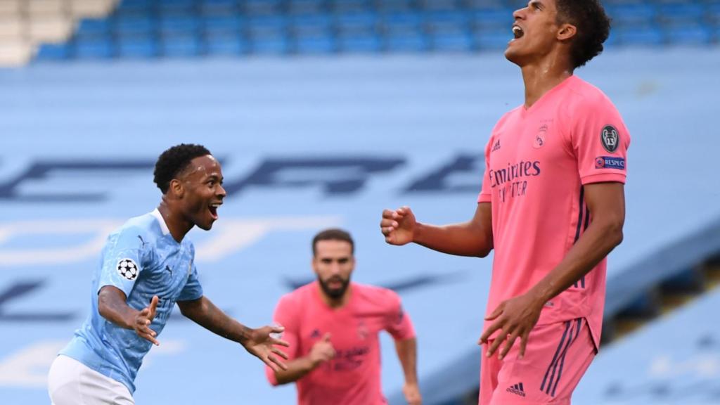 Varane se lamenta de su error que acabó en gol del City