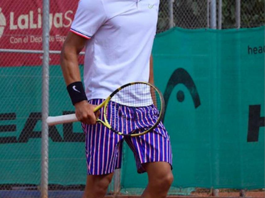 Carlos Alcaraz en un partido de tierra batida