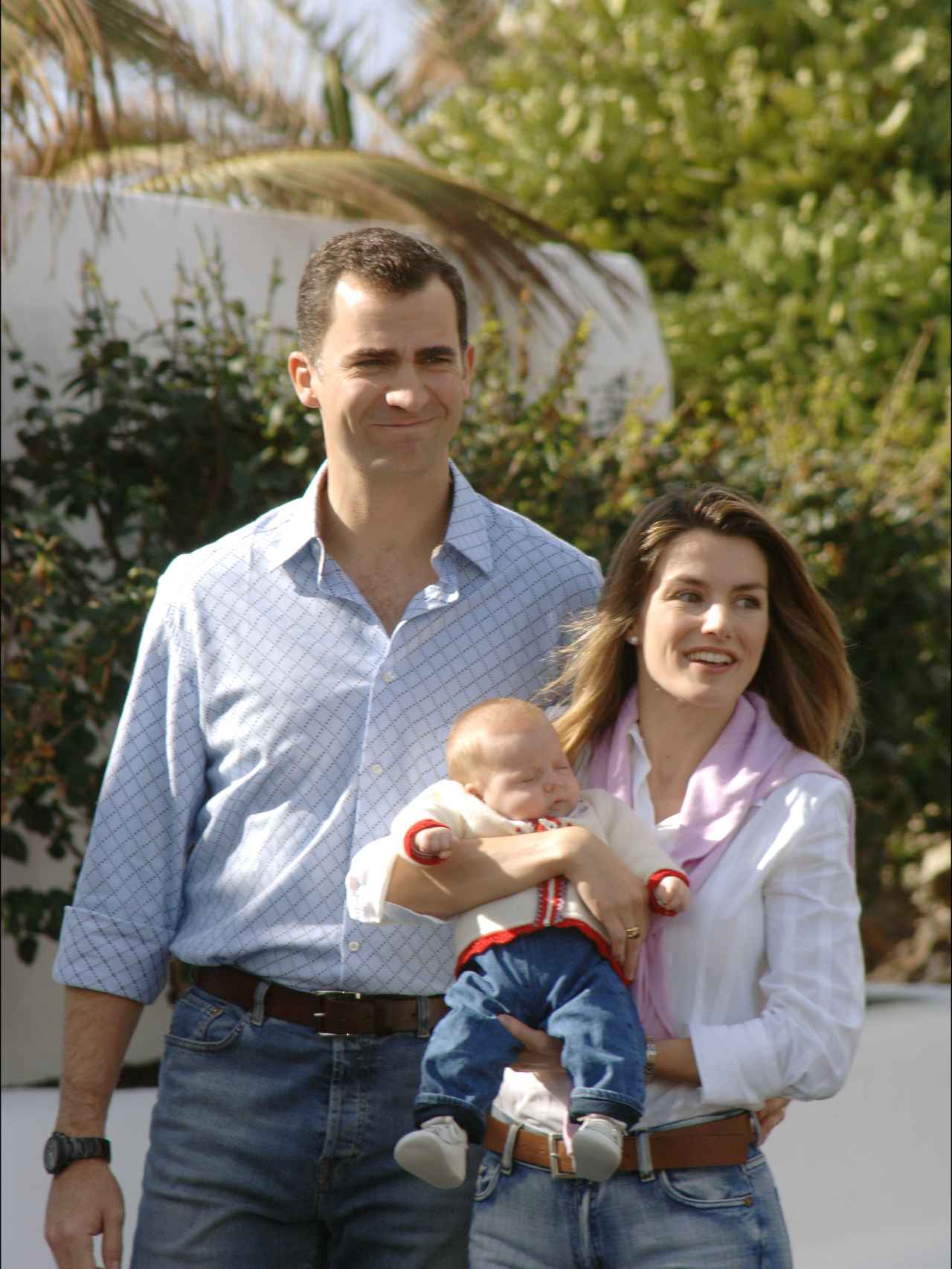 Los entonces príncipes de Asturias en La Mareta. Año 2005.