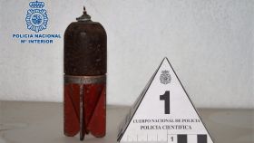 La granada mortero encontrada es de fabricación italiana.