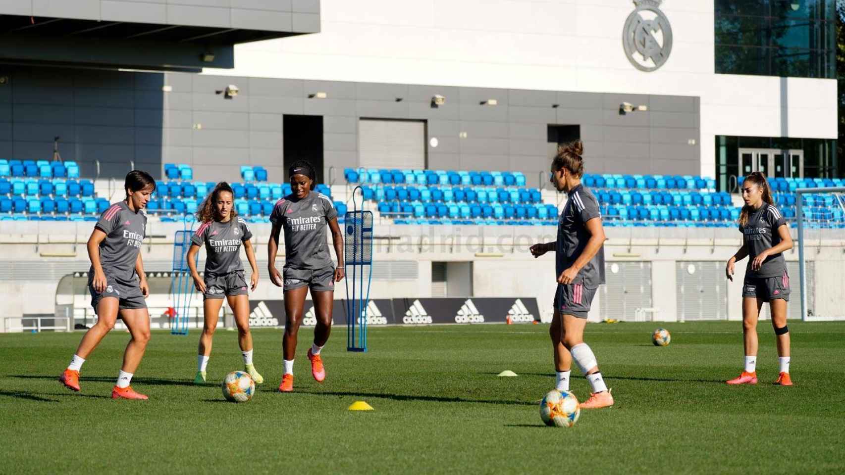 Marta Corredera, durante un entrenamiento del Real Madrid Femenino