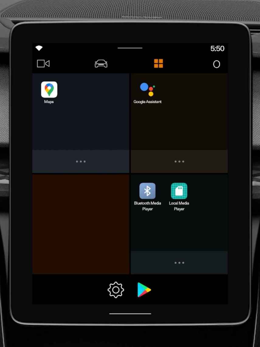 Interfaz de Android Automotive