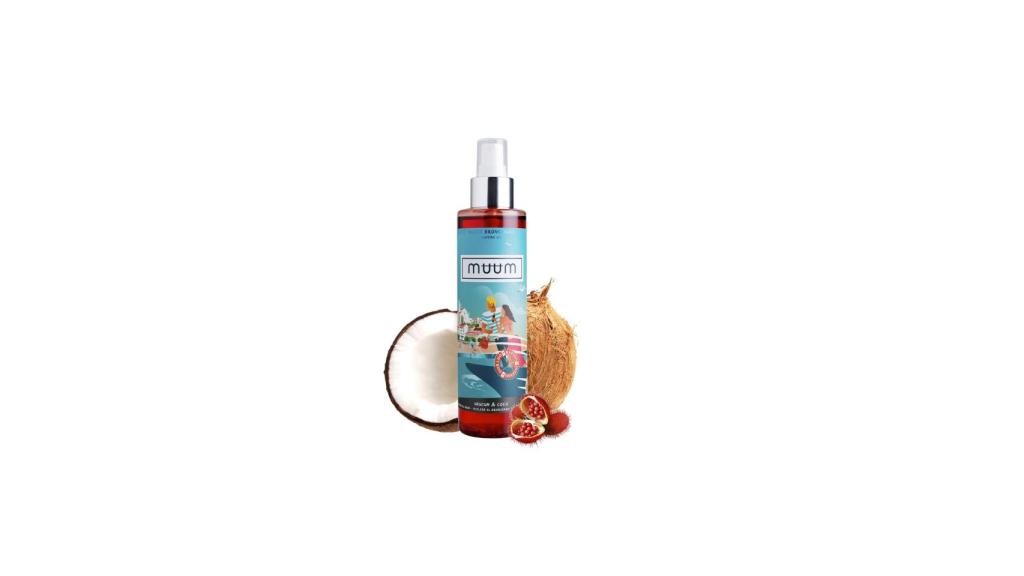 Aceite bronceador de urucum y coco