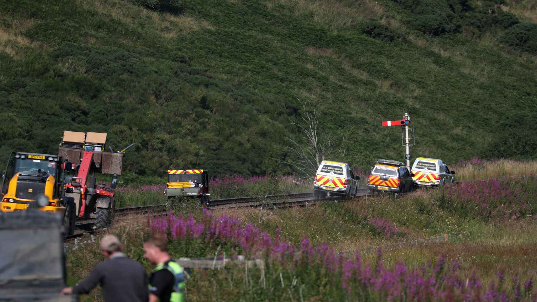 La columna de humo provocada por el accidente de tren, en imágenes de la BBC.