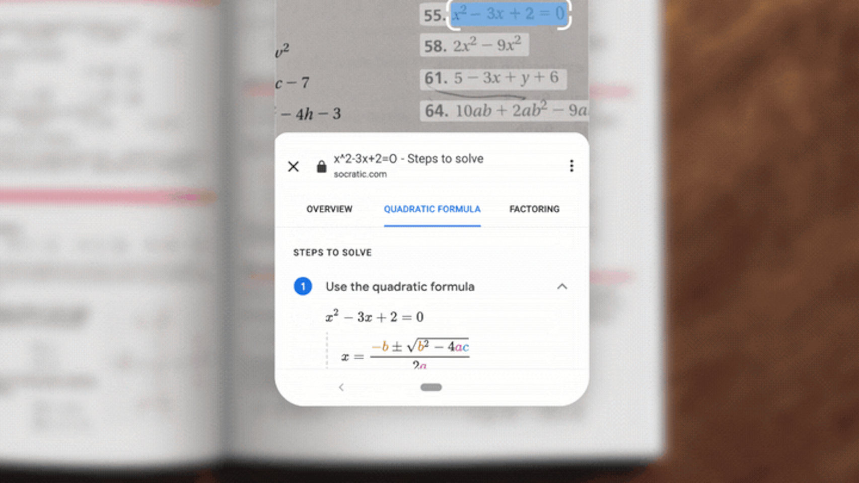 Google Lens es capaz de resolver ecuaciones sólo con una foto