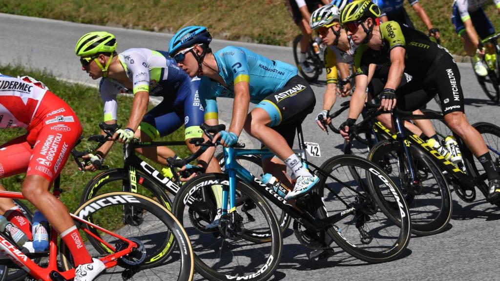 Alex Aranburu, durante una carrera de la temporada 2020