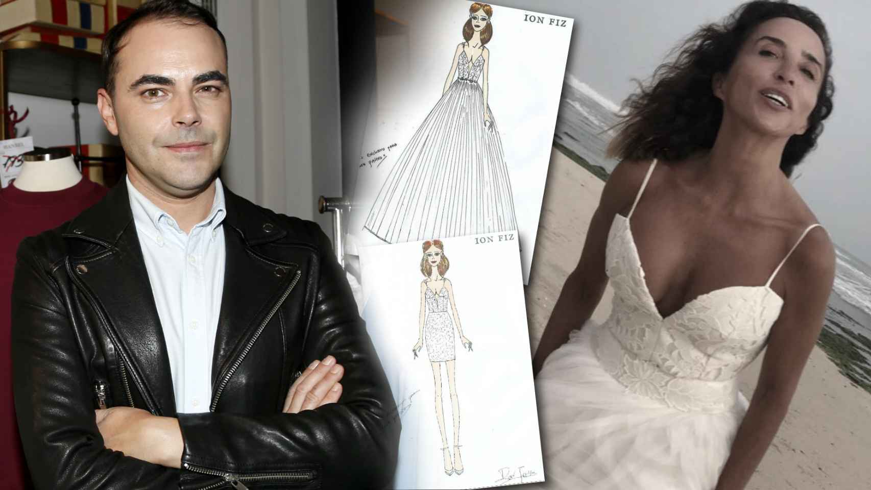 Habla Ion Fiz, creador del vestido de novia de María Patiño: 
