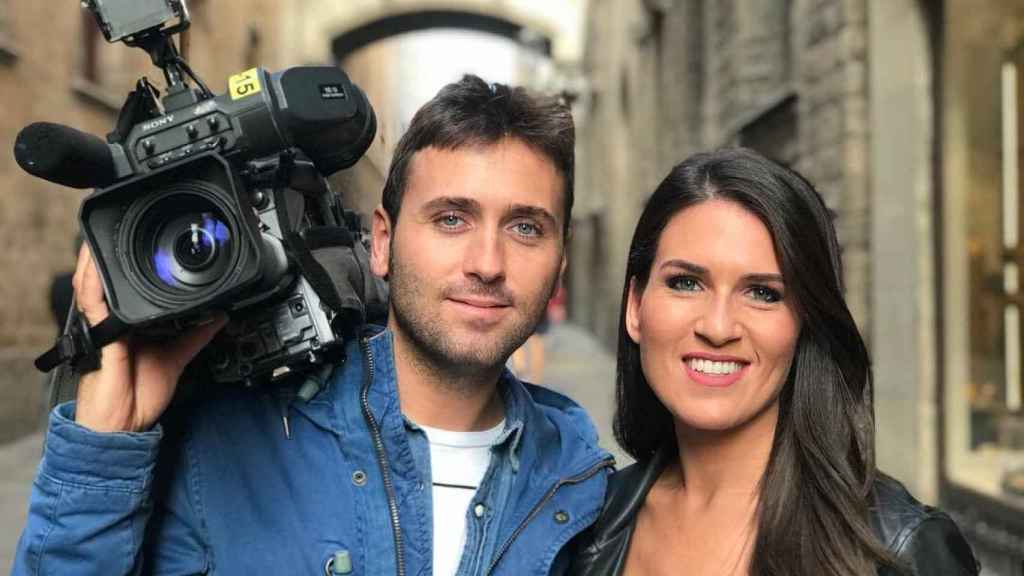 Rubén Ruiz y Cristina Pampín, presentadora de La 1.