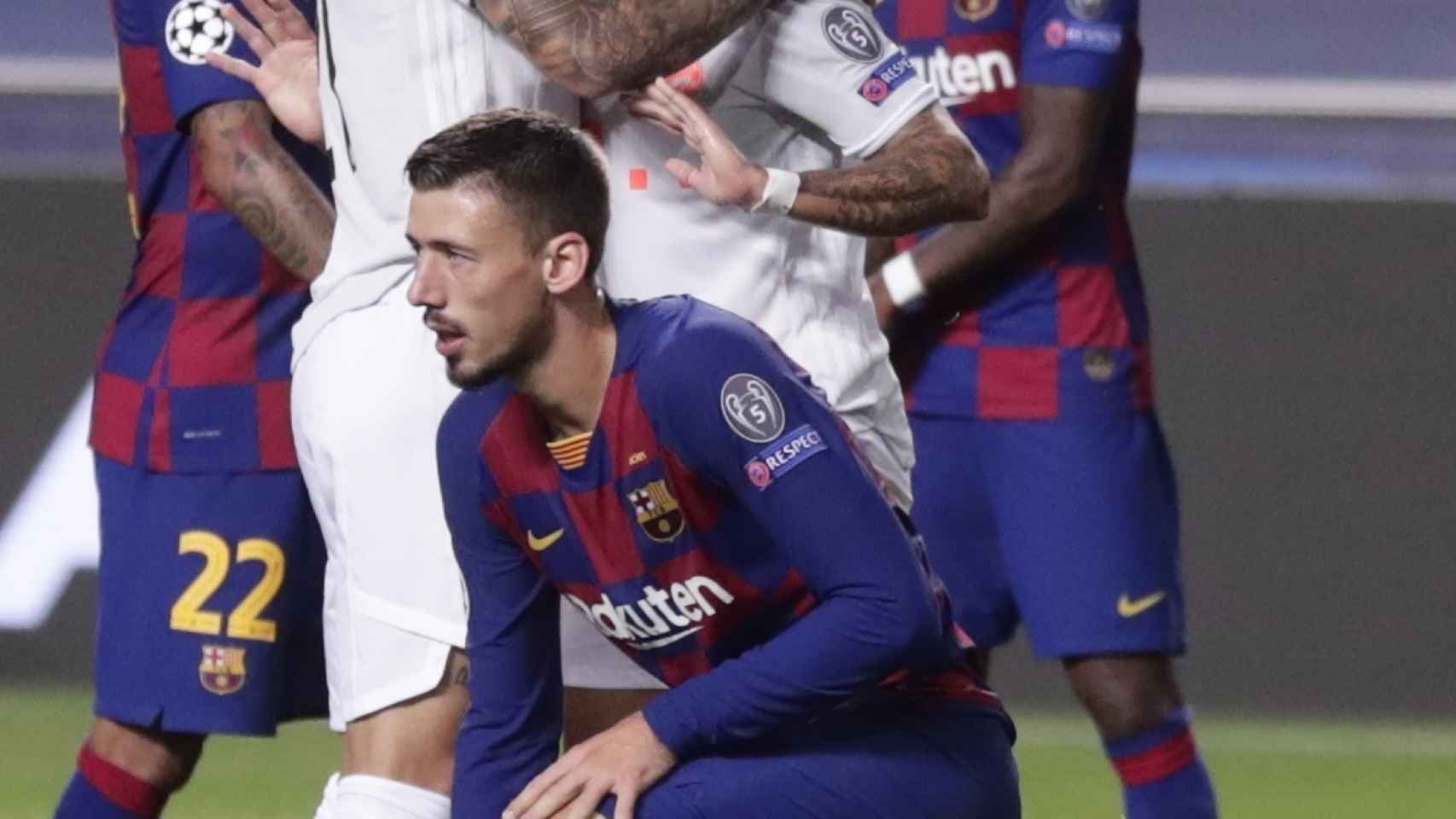 Philippe Coutinho no celebra uno de sus goles ante el Barça