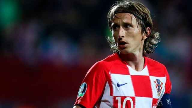 Luka Modric, con la selección de Croacia