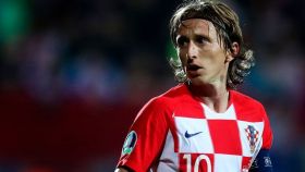 Luka Modric, con la selección de Croacia