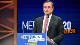 El expresidente del Banco Central Europeo (BCE), Mario Draghi, durante la apertura del Meeting Rimini 2020.